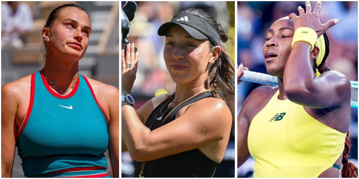 Aryna Sabalenka (L), Jessica Pegula (C), Coco Gauff (R) (Source- GETTY)