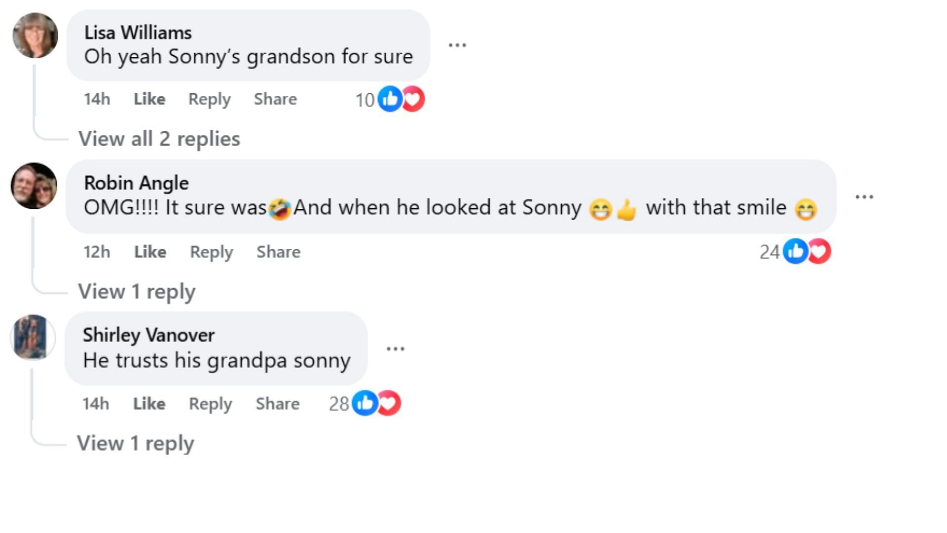 Comments by fans on the post (Image via Facebook/@Jennifer Sander)