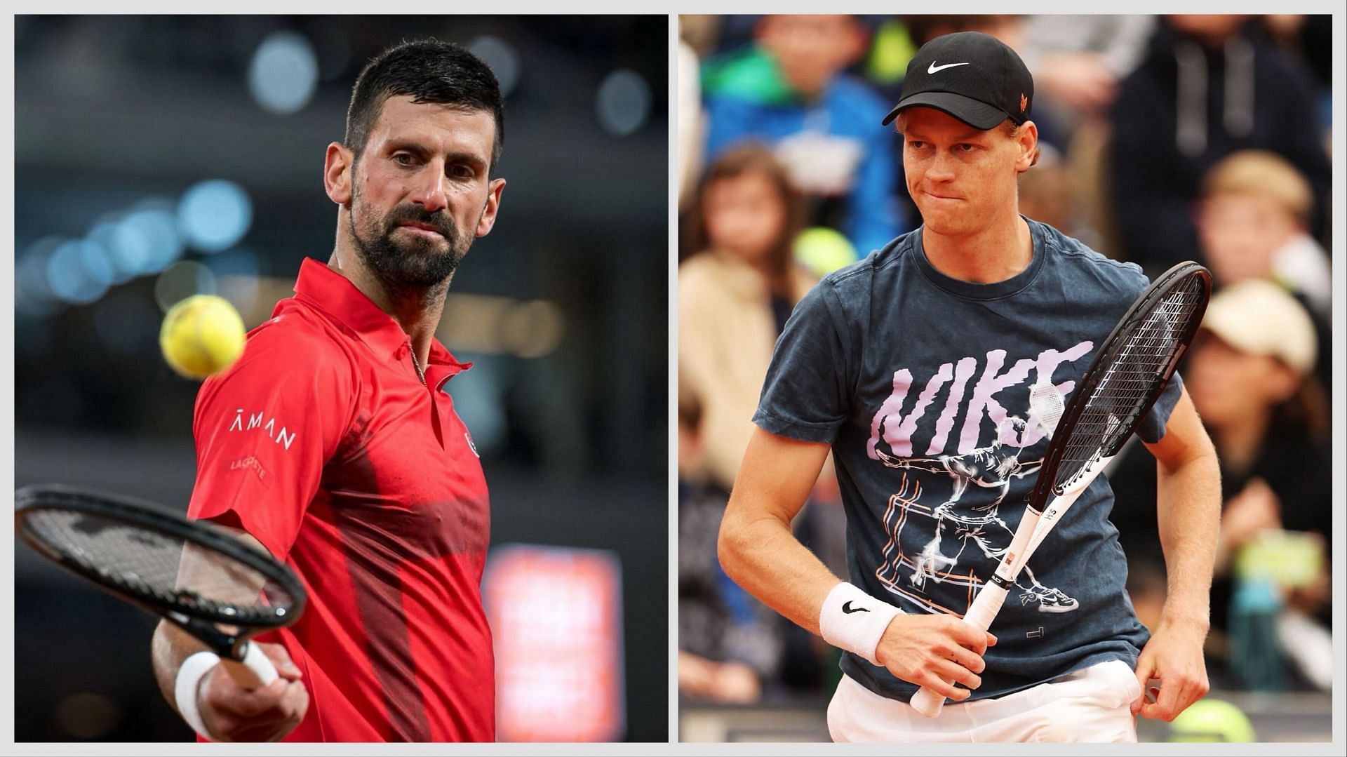 Novak Djokovic vs Jannik Sinner is one of the semifinal matches at the French Open 2025. (Photos: Getty)