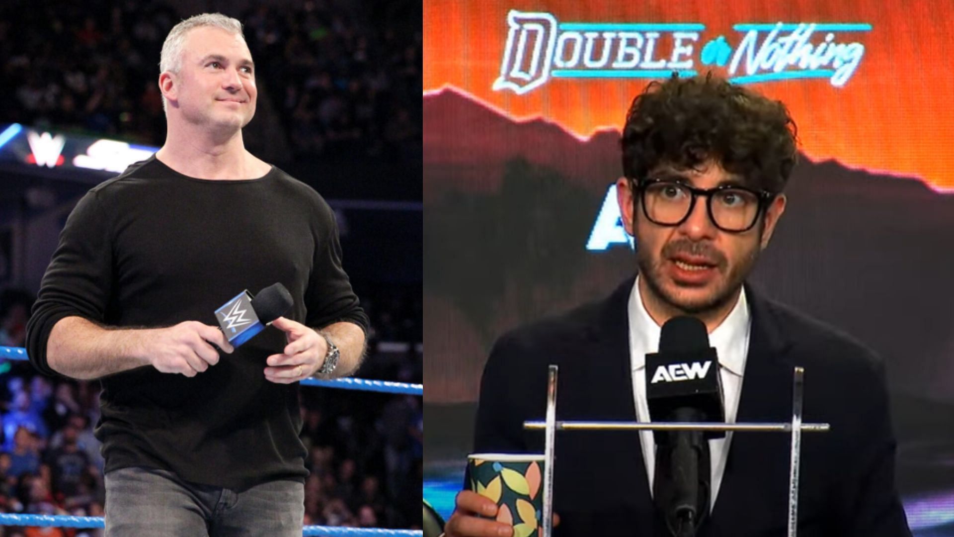 Former WWE superstar Shane McMahon (left) / AEW CEO Tony Khan (right) [Image Credits: WWE