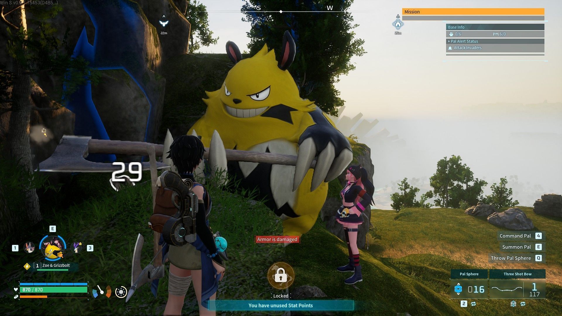 Add Zoe and her Grizzbolt as your ally (Image via Pocketpair)