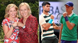 "Reminds me of what Martina Navratilova & I shared" - Chris Evert gives her verdict on Carlos Alcaraz-Jannik Sinner rivalry