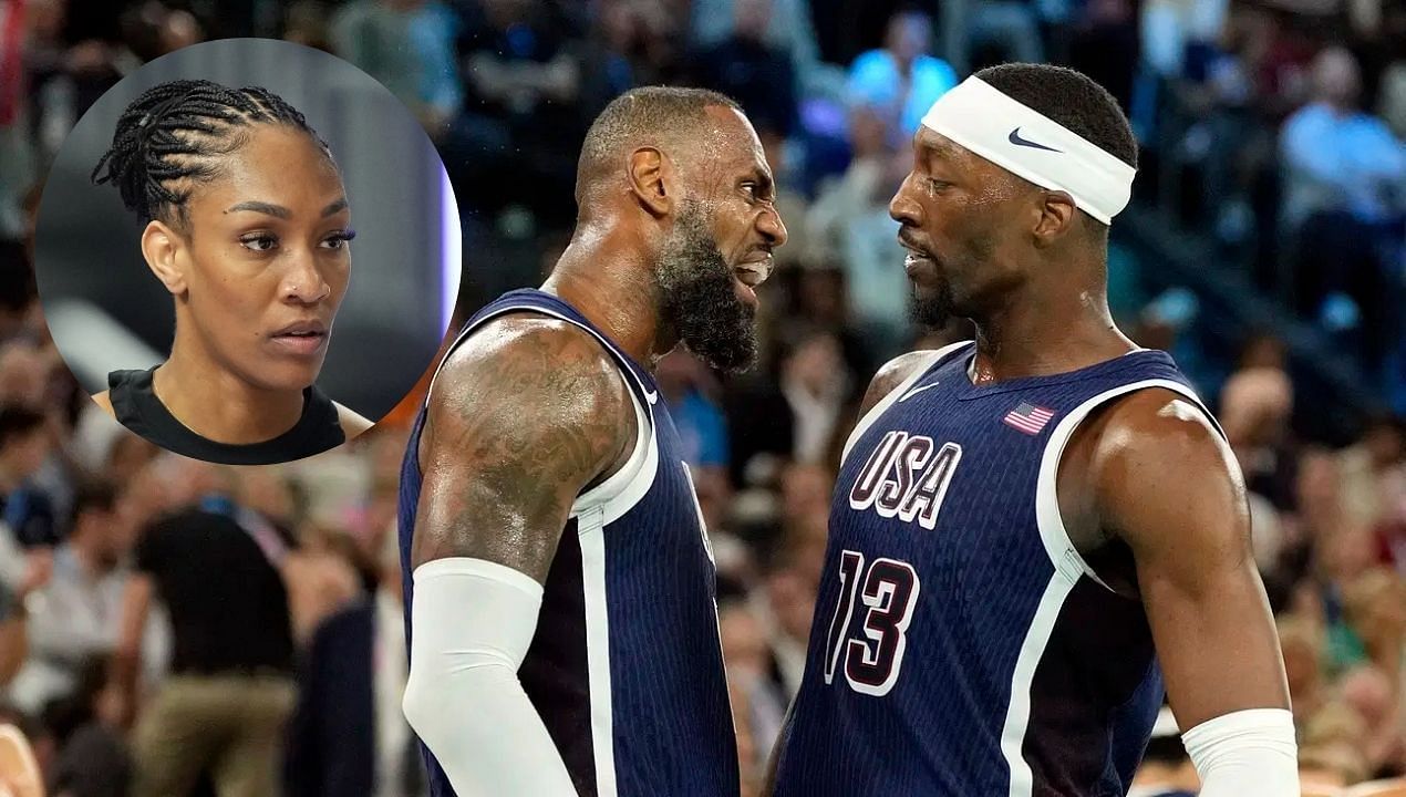&quot;He just wanna be closer to Aja Wilson&quot; - NBA fans go wild as Lakers emerge as frontrunners for Bam Adebayo sweepstakes. (Image Credit: Imagn)