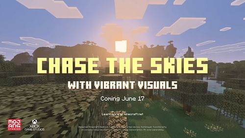 The Minecraft Chase the Skies update arrives on June 17, 2025 (Image via Mojang Studios)