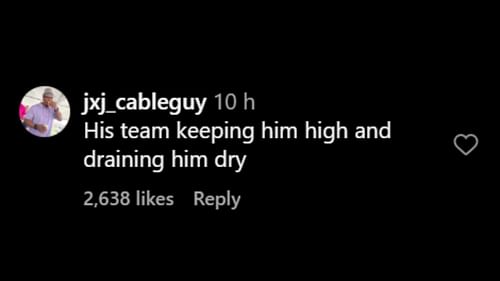 A netizen talks about the rapper wiping his finger on a woman's head after picking his nose. (Image via Instagram/@hollywoodunlocked)