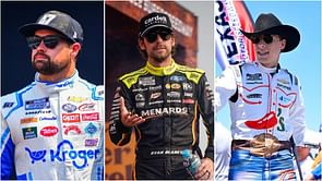Ryan Blaney chooses his winner between Ricky Stenhouse Jr. and Carson Hocevar in a proposed charity boxing match