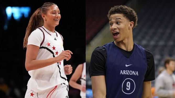 UCLA star Lauren Betts' sister Sienna reacts to San Antonio Spurs picking Carter Bryant