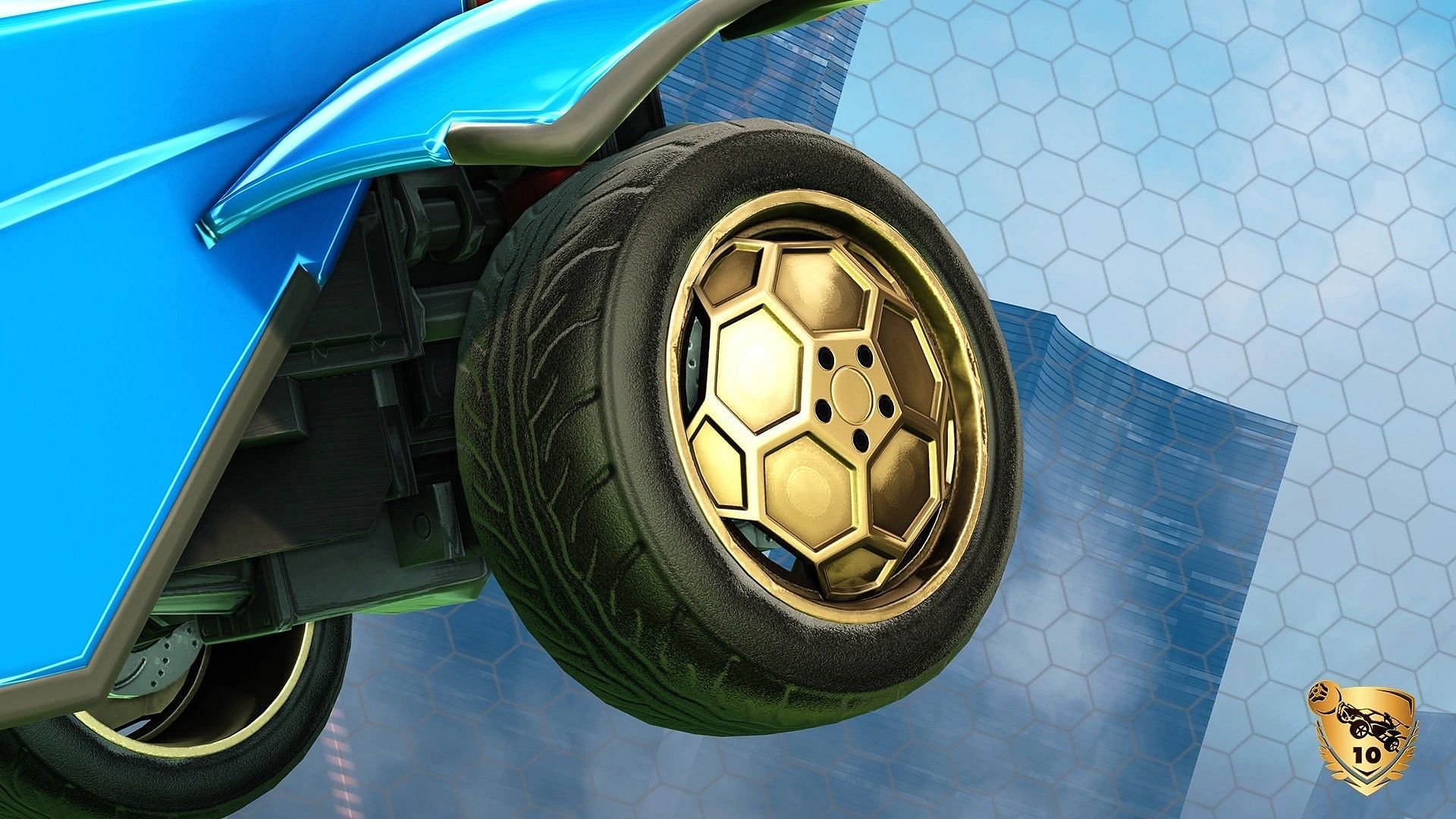 Cristiano gold wheels log-in reward in Rocket League Season 19 (Image via Psyonix)