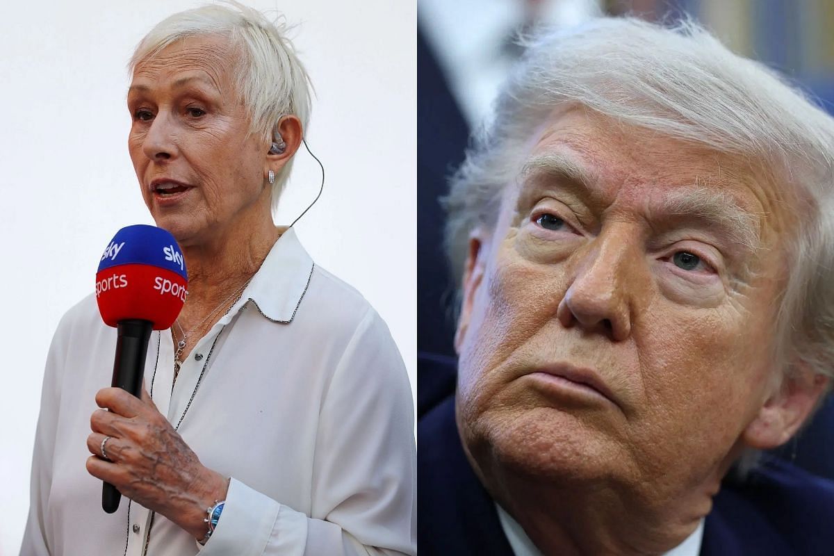 Martina Navratilova and Donald Trump - Source: Getty