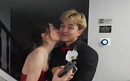 Sakura kisses Jasontheween before Streamer Prom, Kyedae gives her "approval" for their "marriage"