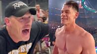 "I love you" - John Cena breaks character; leaps into WWE analyst's arms