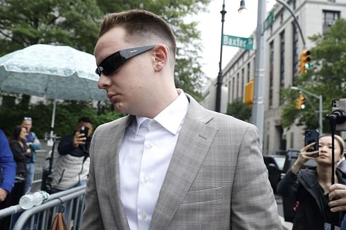 Brendan Paul arrives at the federal courthouse in Lower Manhattan on June 18, 2025, in New York City (Image via Getty)