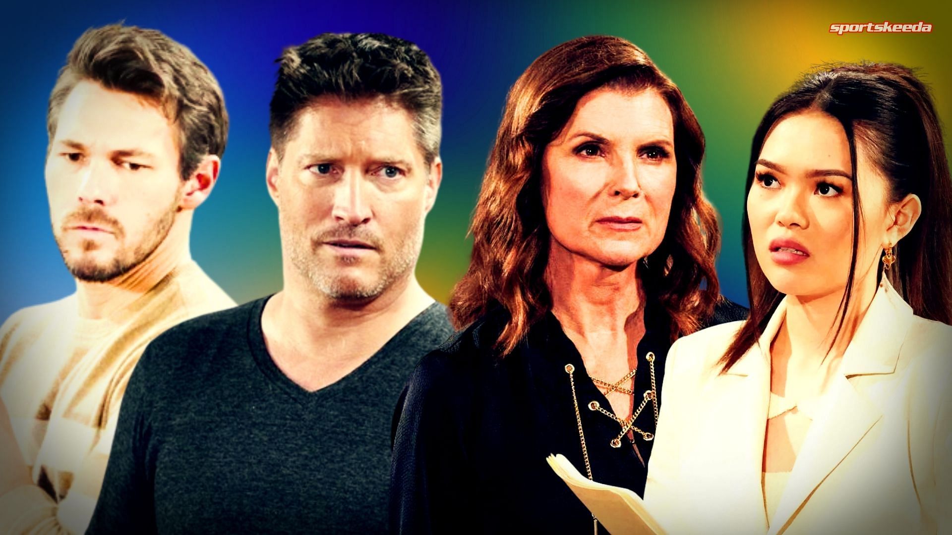 Liam, Sheila, Deacon and Luna on The Bold and the Beautiful (Custom edit by Sportskeeda, Original Image [CBS])