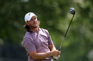 Tommy Fleetwood takes solo lead at the Travelers Championship 2025 (Image Source: Getty)