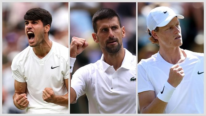 Carlos Alcaraz vs Novak Djokovic vs Jannik Sinner: Who has the easiest Wimbledon 2025 draw?