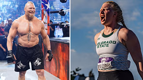 [PHOTO] Brock Lesnar and daughter Mya in celebratory mood after her NCAA Shot Put title win