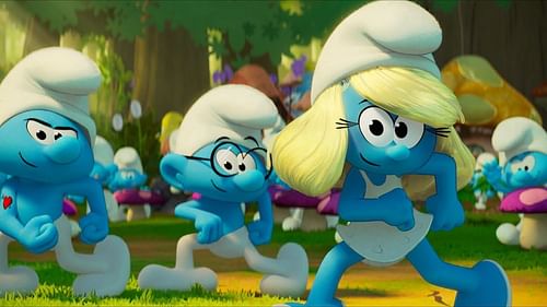 A still from Smurfs (2025) (Image via YouTube/@Tylaofficial)