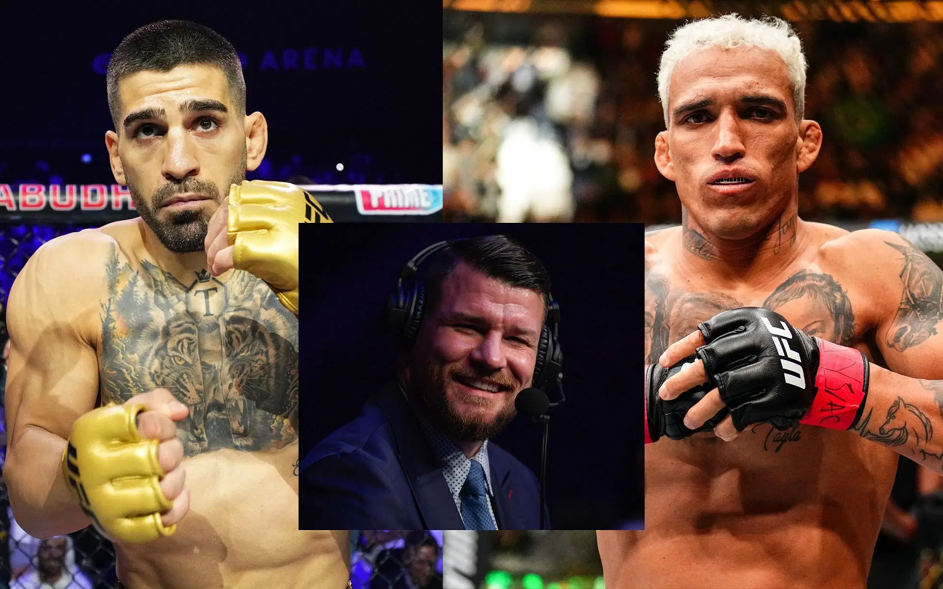 Michael Bisping previews Ilia Topuria vs. Charles Oliveira. [Images courtesy: Getty]