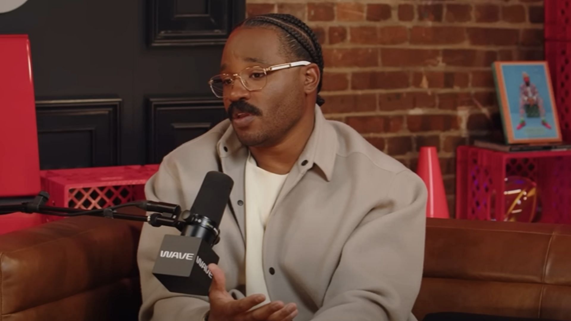 Ryan Coogler talking about Sinners on 7PM podcast (Image via YouTube/  7PM in Brooklyn with Carmelo Anthony)