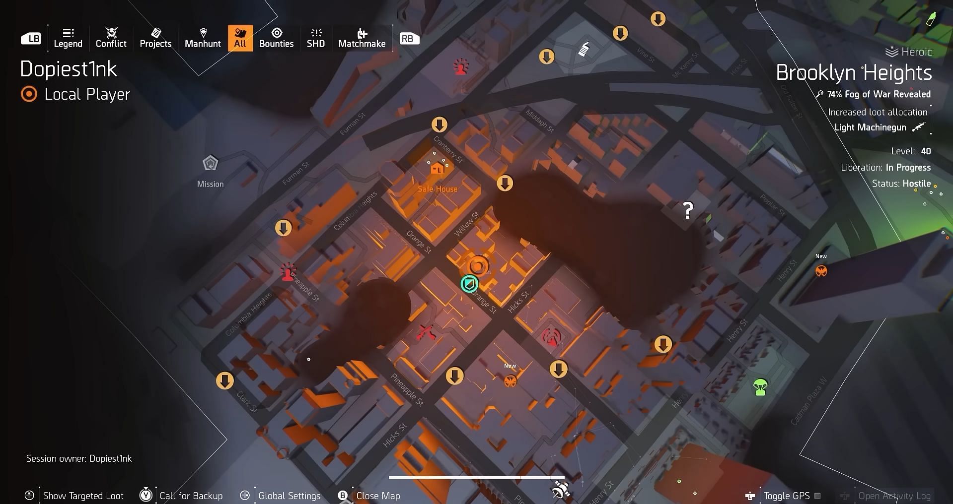 Fifth piece location in The Division 2 (Image via Ubisoft) 