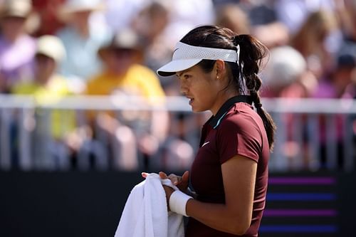 Emma Raducanu at the Lexus Eastbourne Open - Day Three - (Source: Getty)