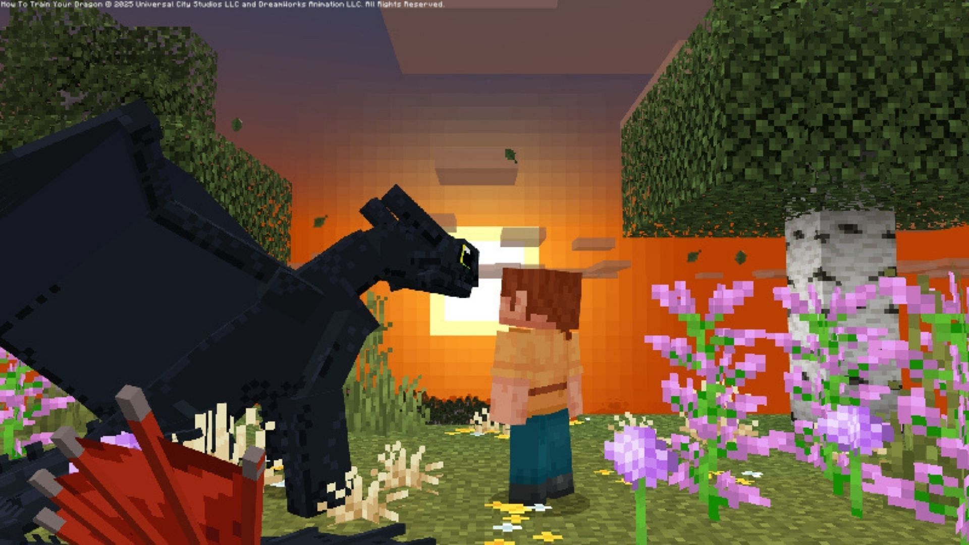 Minecraft How to Train Your Dragon add-on