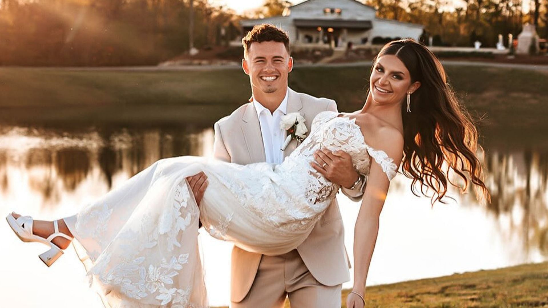 Ladd McConkey and wife Sydney (IG)