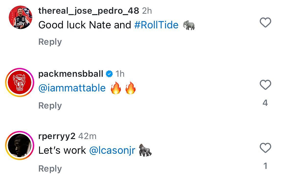 Comments show support to members of Team USA U19