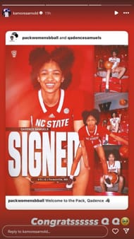 Image via KK Arnold's Instagram story.