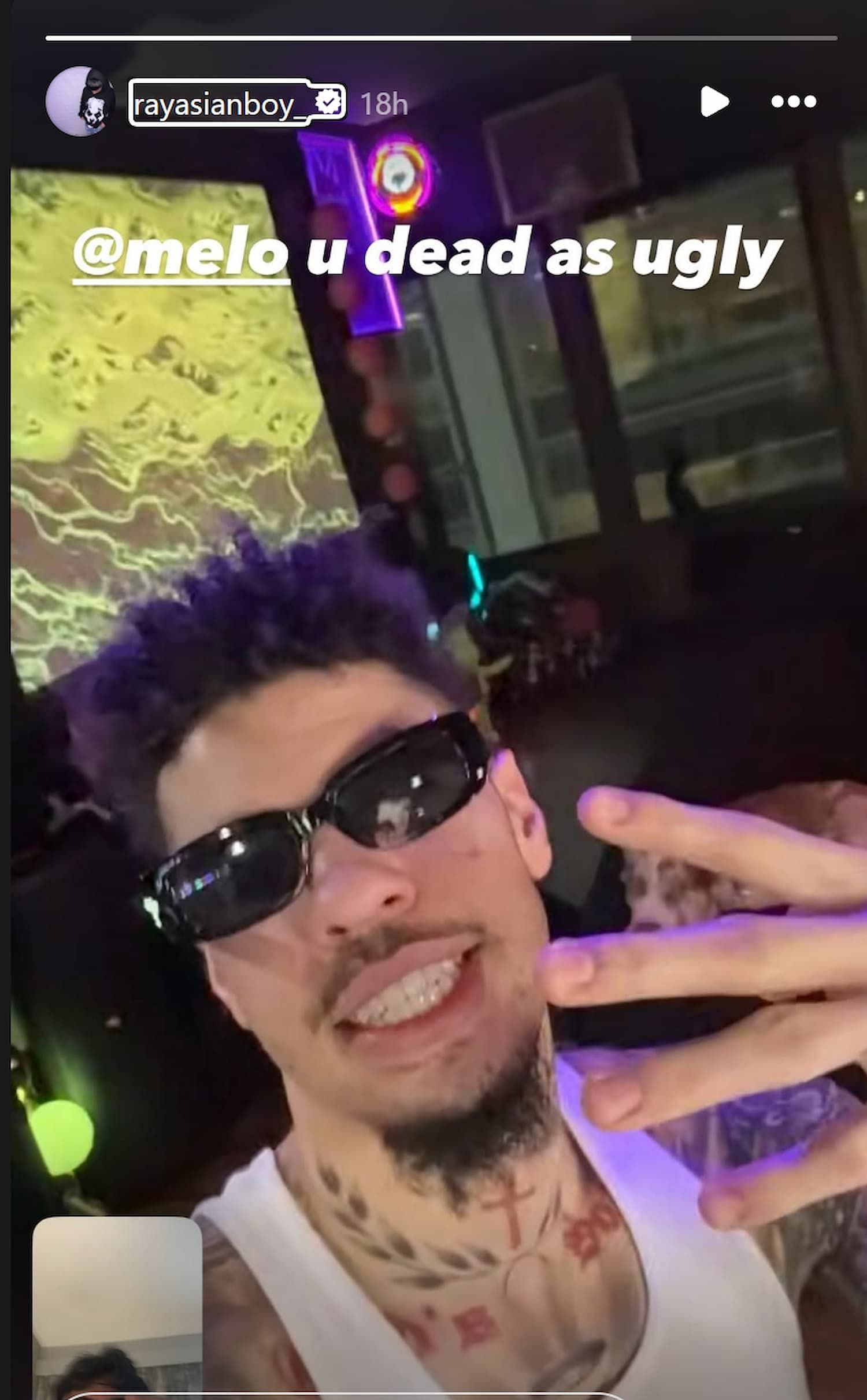 Ray's IG story featuring LaMelo Ball (Photo credits: @rayasianboy_/Instagram)