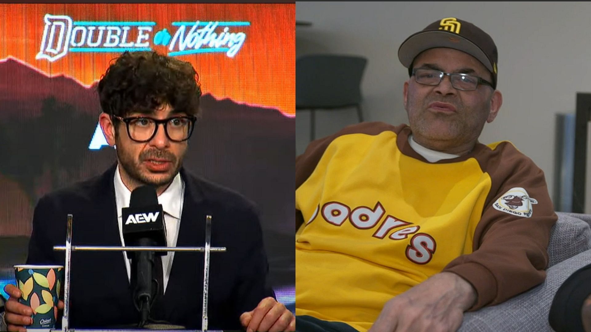 Tony Khan is the president of All Elite Wrestling and Konnan is a former WCW veteran [Photo courtesy of AEW