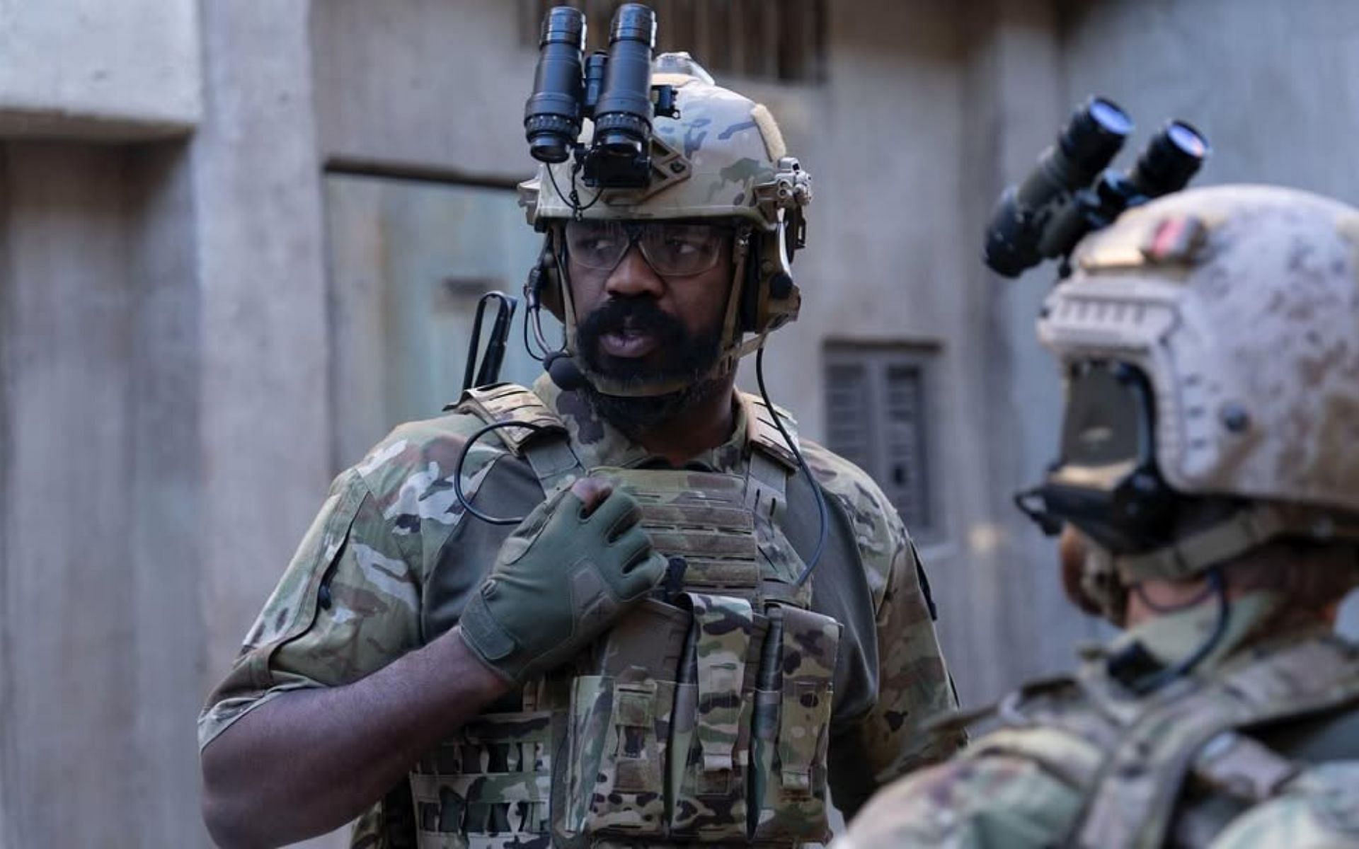 Jon Jones on the sets of Edo