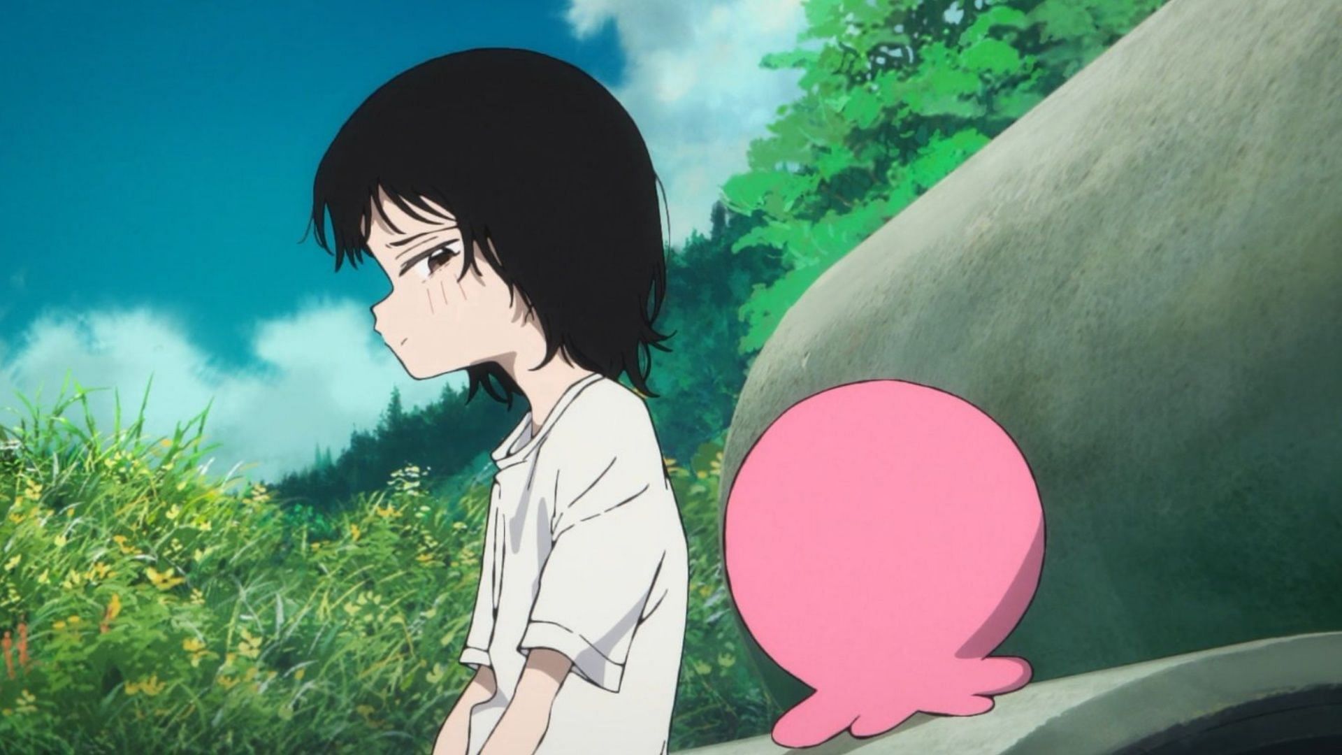 Shizuka and Takopi as seen in Takopi&rsquo;s Original Sin episode 1 (Image via ENISHIYA)