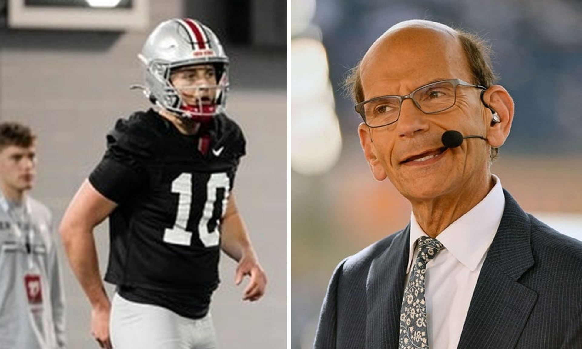 Paul Finebaum and Julian Sayin. (Picture Credit: Imagn)