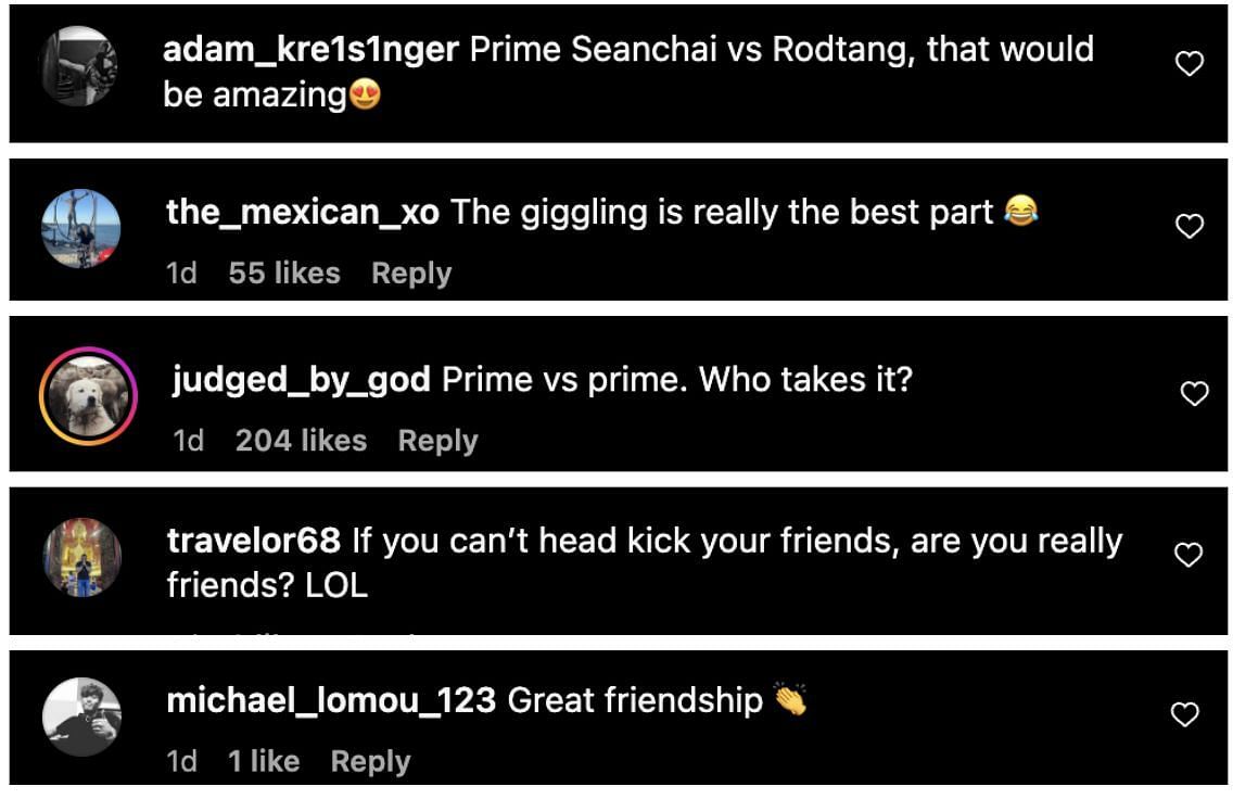 Comments from Instagram