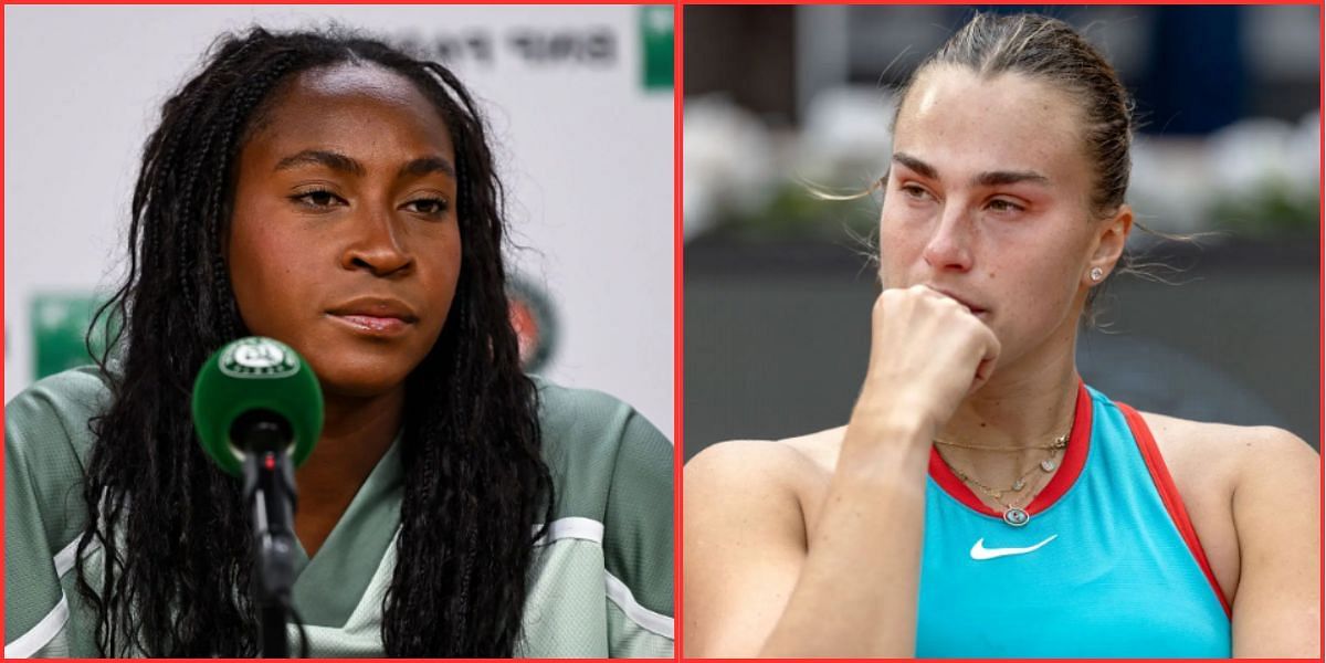 Coco Gauff (L) &amp; Aryna Sabalenka (R) (Source - GETTY)