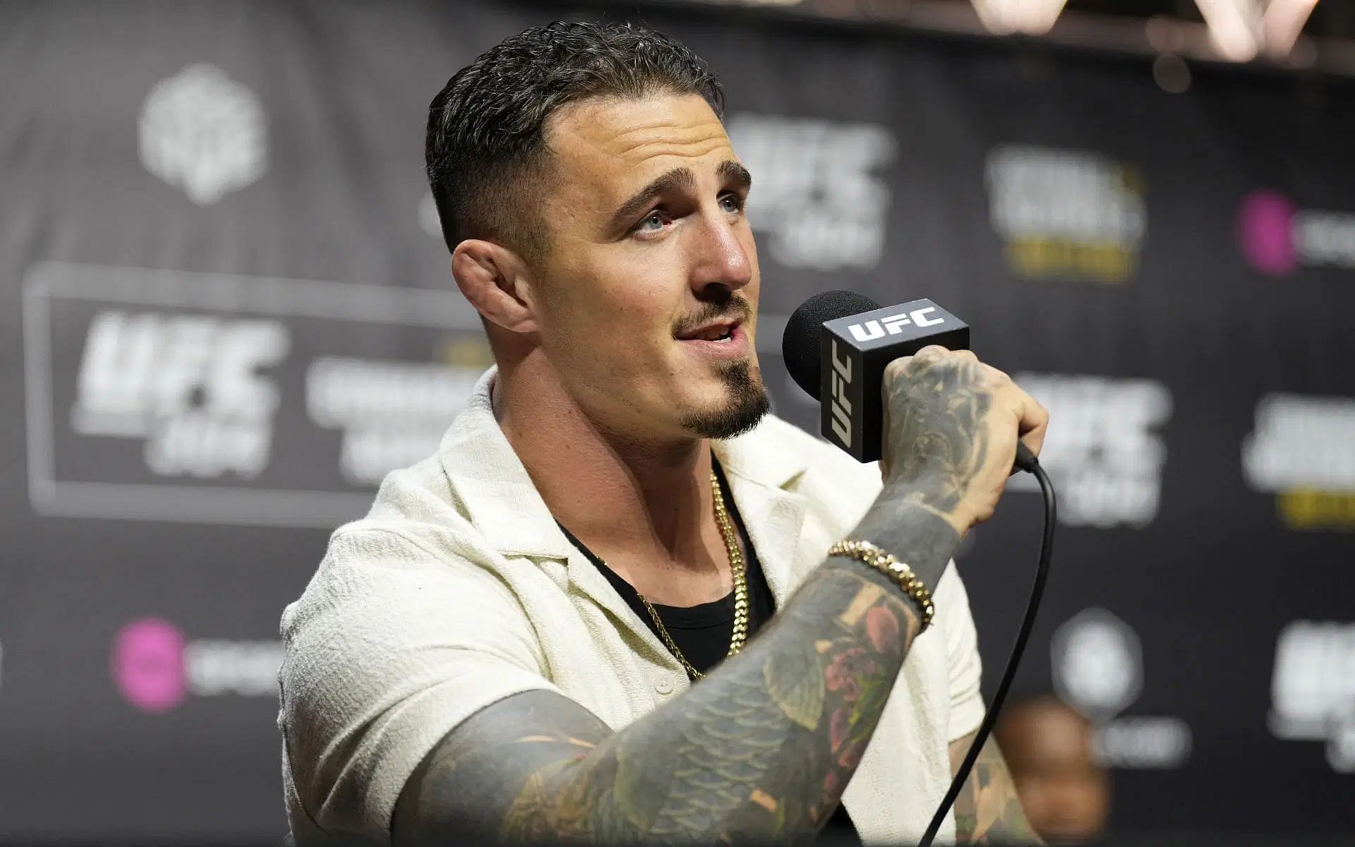 Tom Aspinall (pictured) explains why he is an enigma in the heavyweight division [Image courtesy: Getty Images]