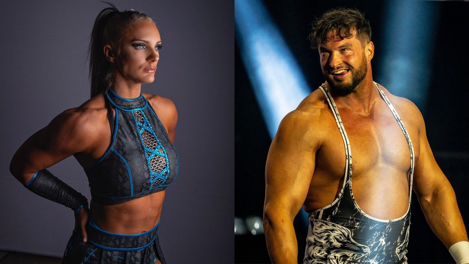Kamille (left) and Wardlow (right) are AEW stars. (Image credits: Kamille &amp; Wardlow
