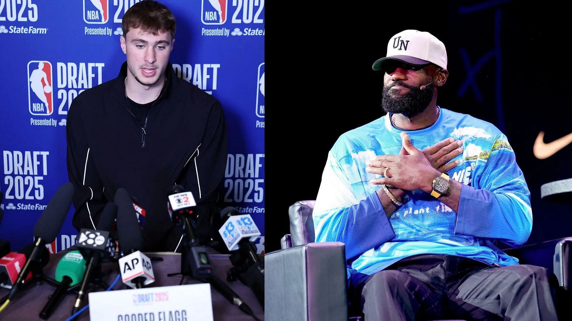 Cooper Flagg is going to &quot;try hard&quot; to follow LeBron James