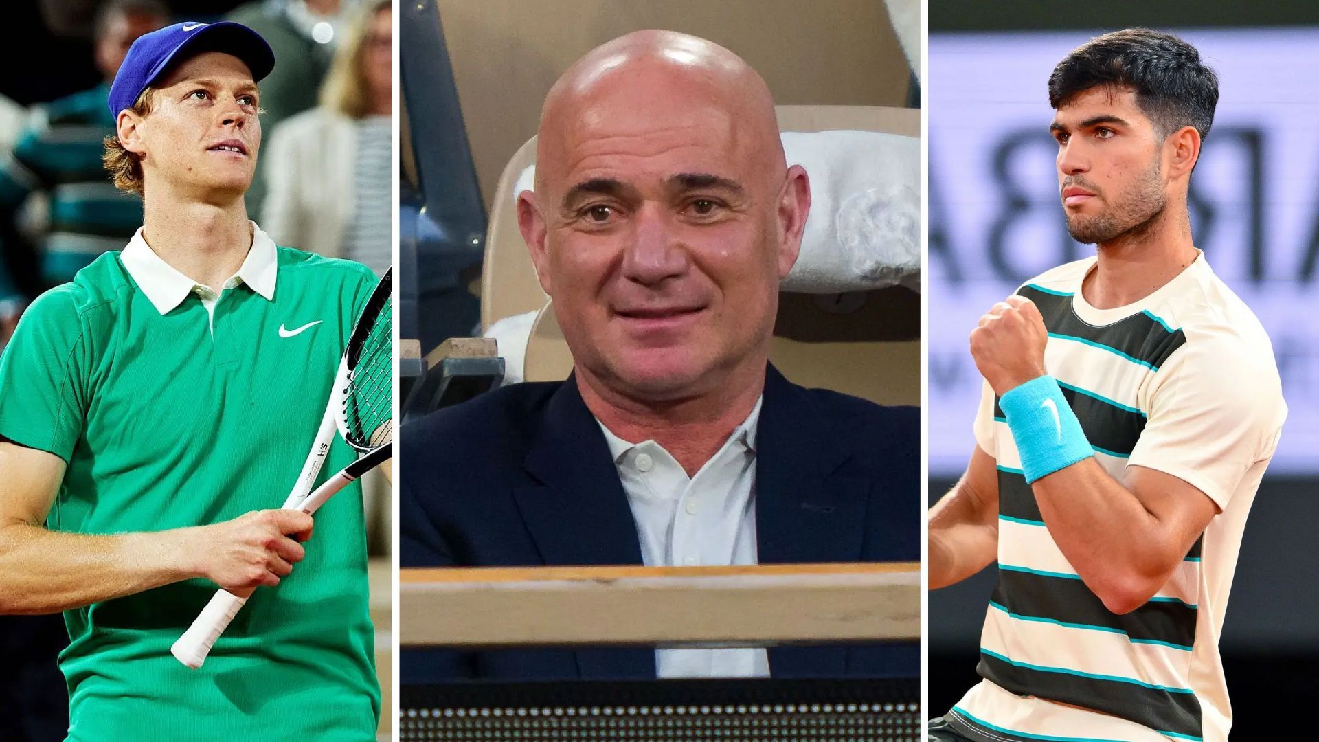 Andre Agassi shares why he relates to Jannik Sinner and loves watching Carlos Alcaraz play