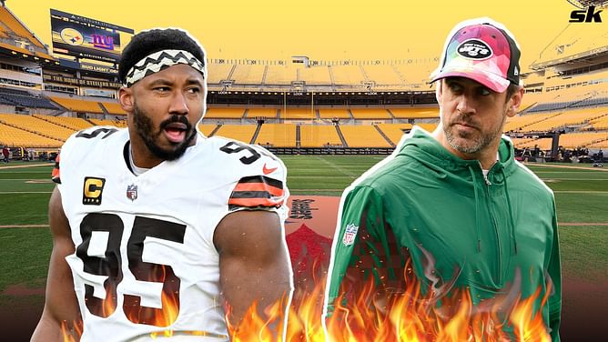 "Good opportunity to put him in the graveyard": Myles Garrett issues bold warning to Aaron Rodgers as QB joins division rivals