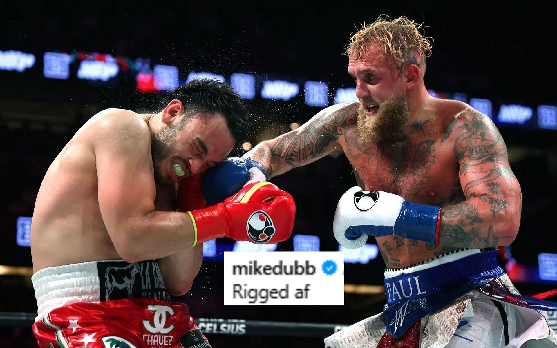 Jake Paul (right) defeats Julio Cesar Chavez Jr. (left) much to fans