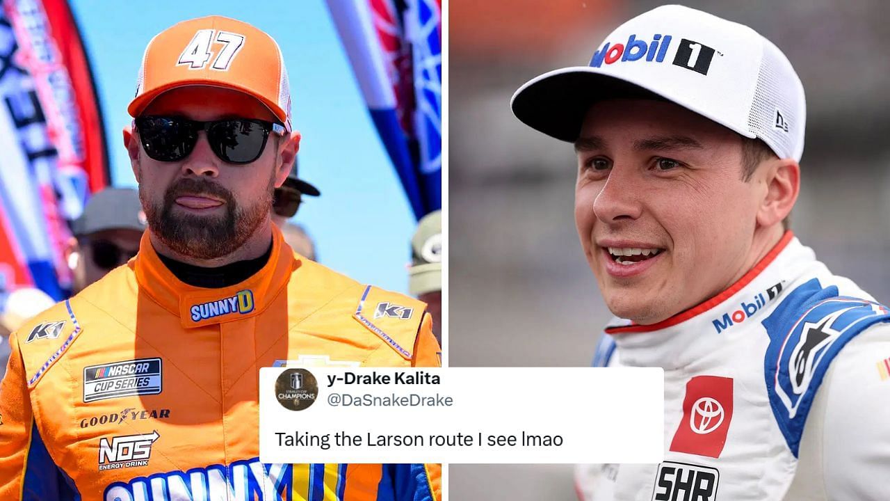 "Taking the Larson route": Fans react to former Ricky Stenhouse Jr. spotter joining Christopher Bell for Atlanta race