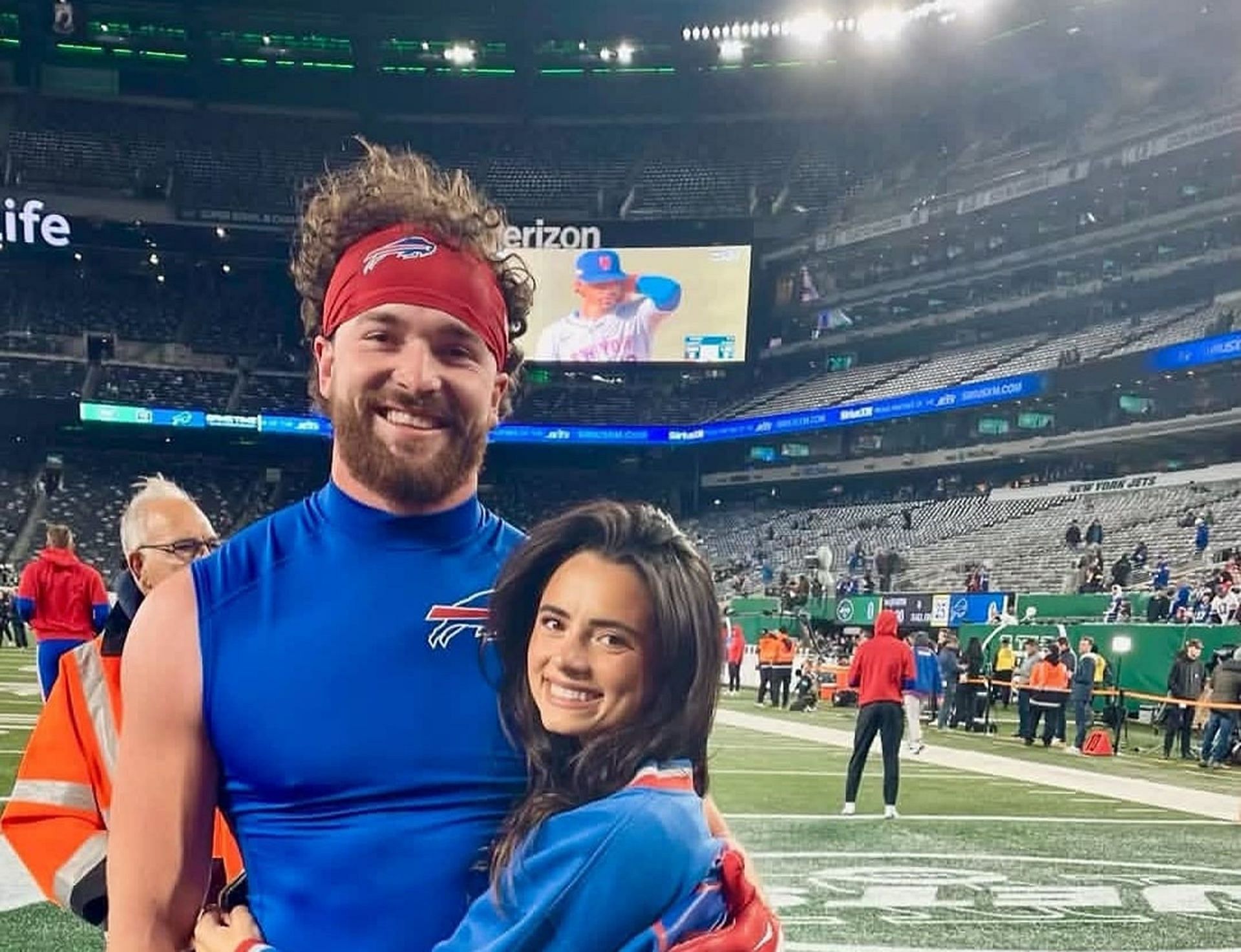 Dawson Knox and wife Alexandra