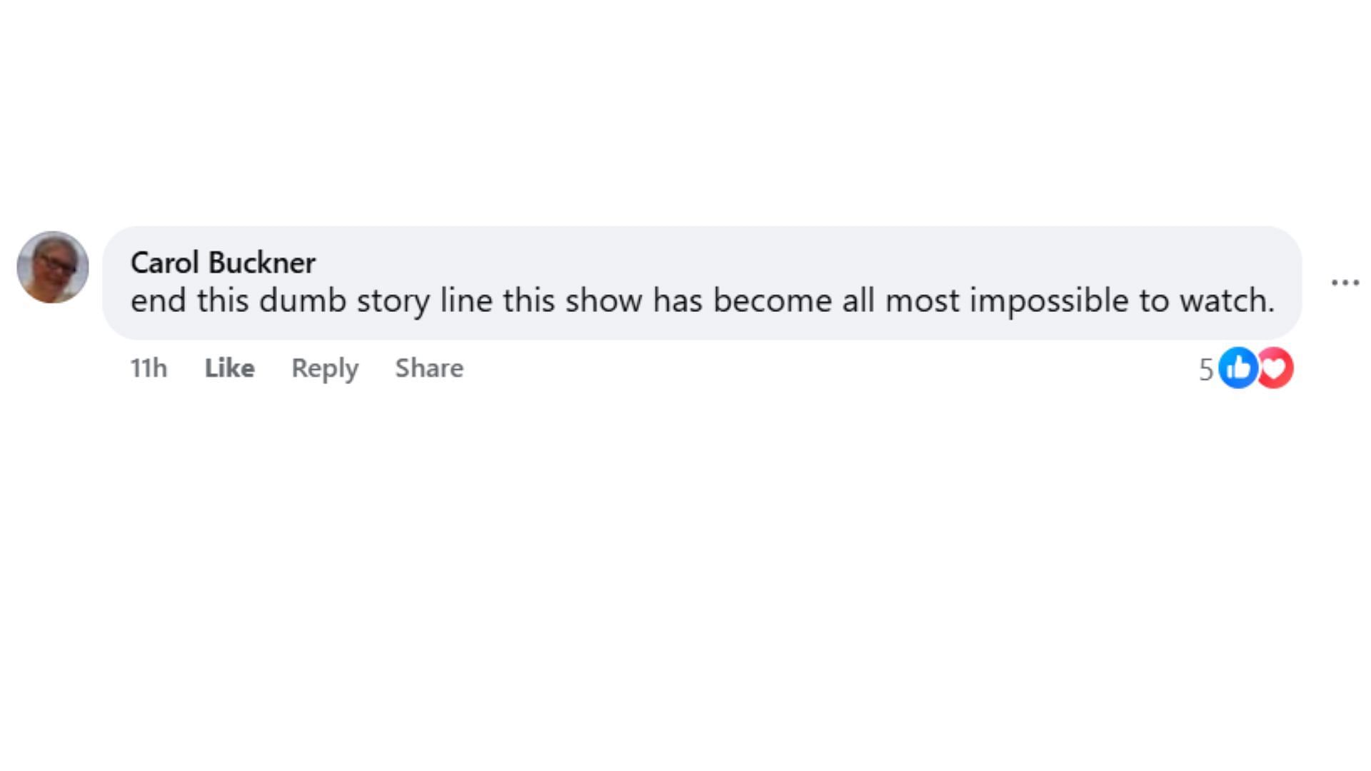 Comments by the fan on the post (Image via Facebook/@Yokika Hornsby)