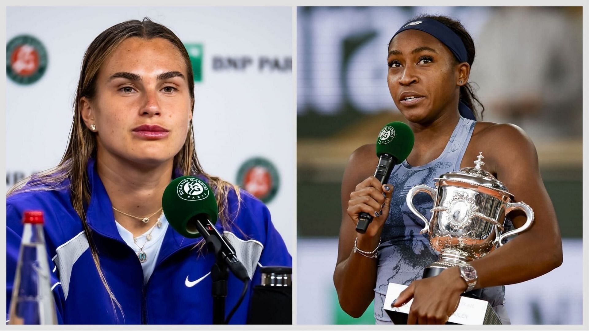 Aryna Sabalenka and Coco Gauff on the main tour - Image Source - Getty 