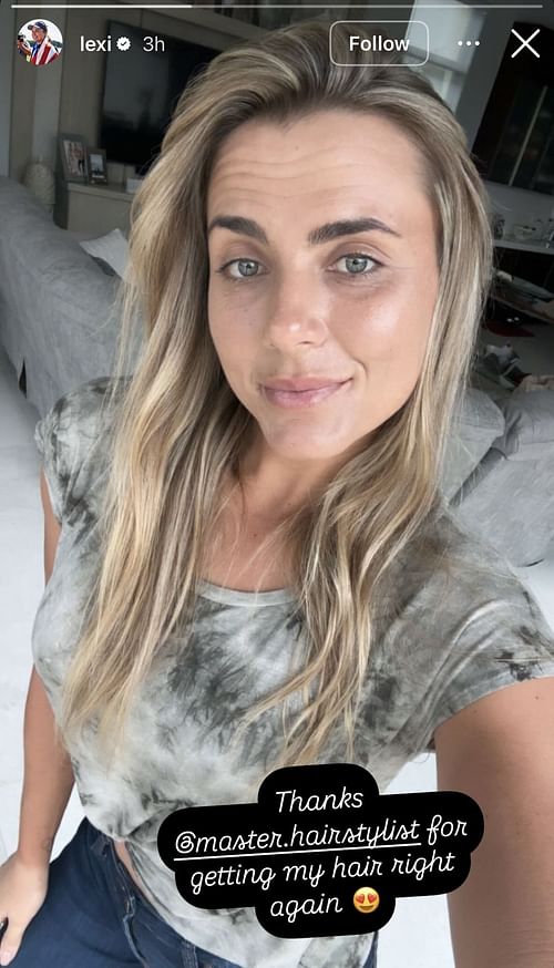 Still taken from Lexi Thompson’s Instagram Story via Instagram/@lexi
