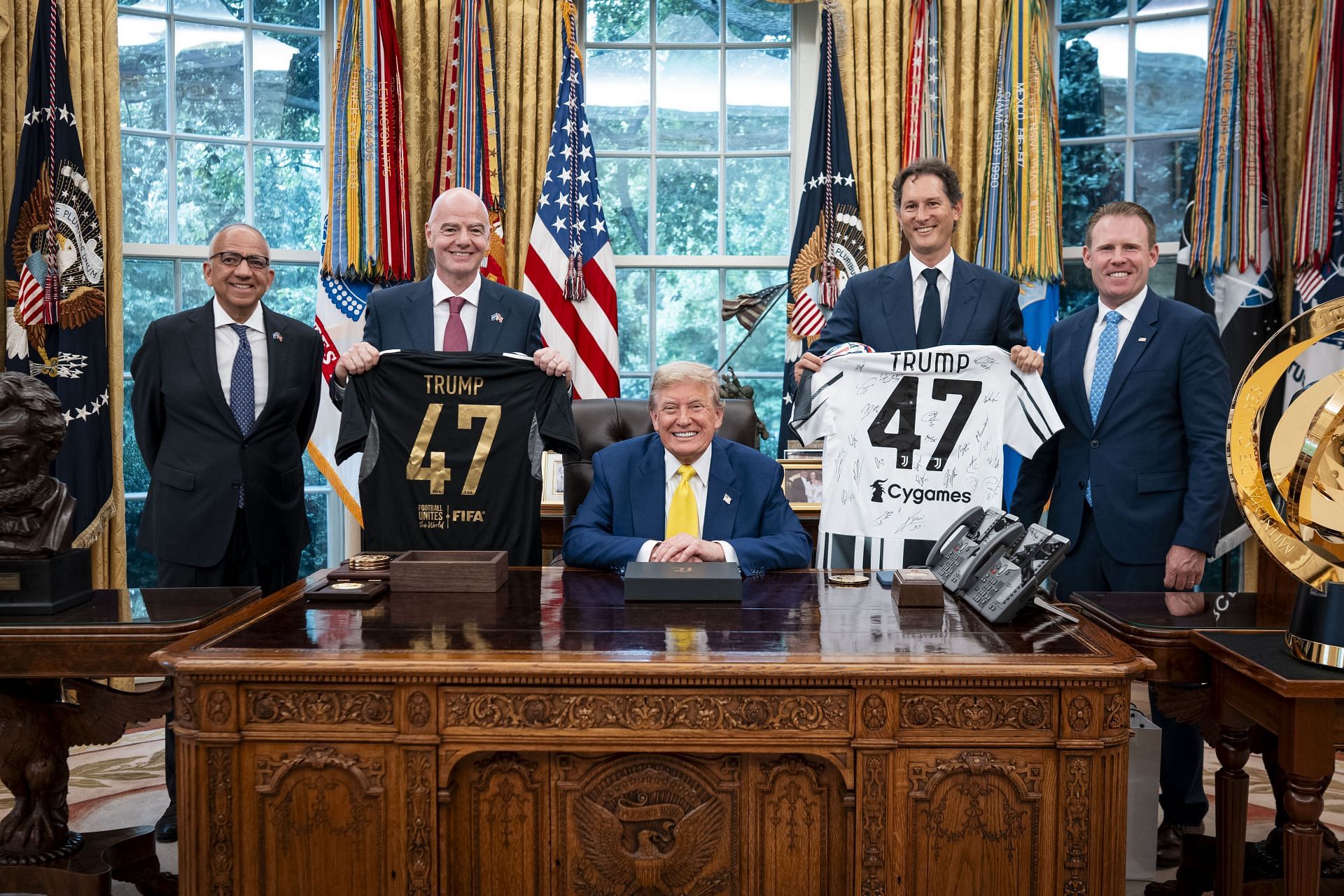 Pictures: Ferrari chairman visits US President Donald Trump in the White House