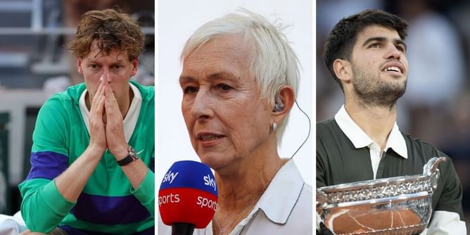 "Truly sad for Jannik Sinner" - Martina Navratilova sends touching message to Sinner and Carlos Alcaraz after French Open epic