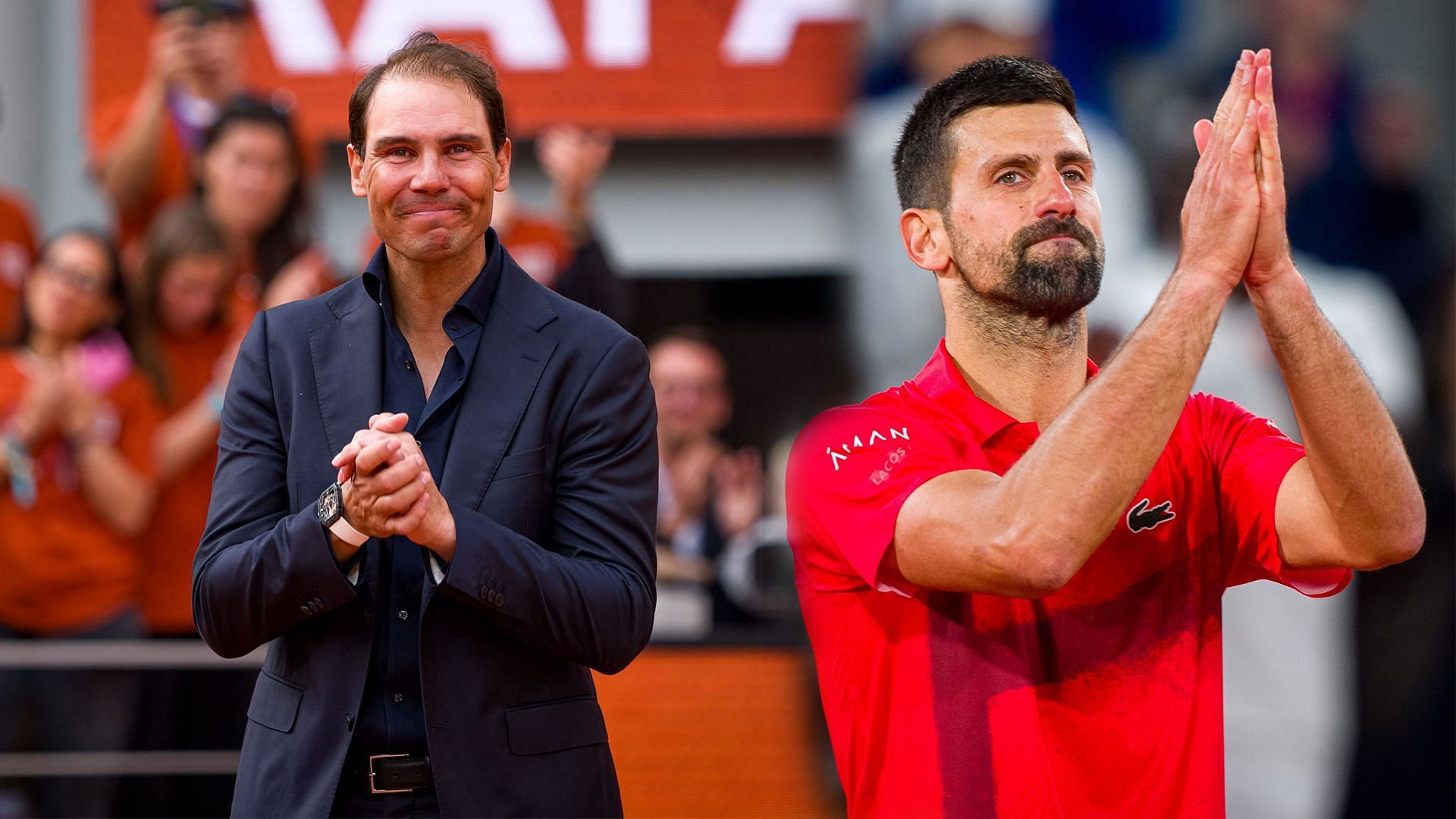 Rafael Nadal and Novak Djokovic were left quite emotional at the French Open 2025 for different reasons. (Photos: Getty)